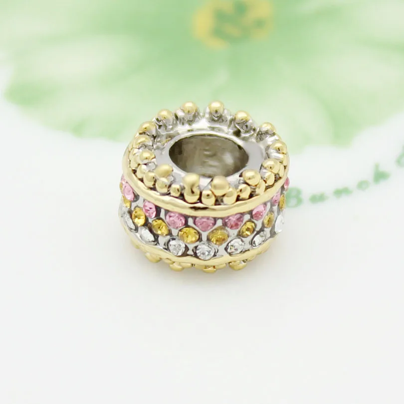 Золотые круглые белые желтые розовые кристаллы индивидуальные Европейские