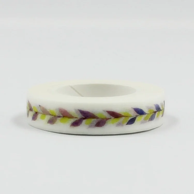 

2pcs 1cm purple flower Washi Tape adhesive tape DIY decoration Scrapbooking Sticker Label Masking Tape School Office Supply