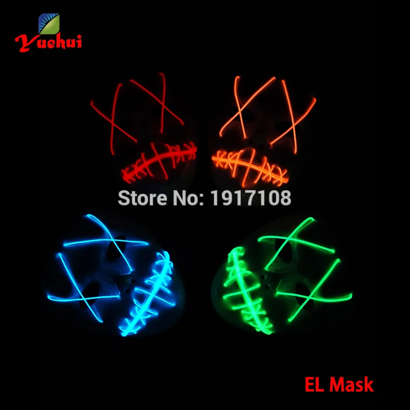 Модная светодиодная маска 10 типов с мультяшным изображением геровечерние