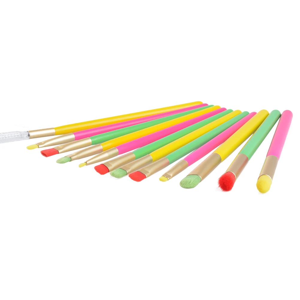 Popfeel 12 шт./компл. профессиональные деревянной ручкой Макияж Расчёски для волос