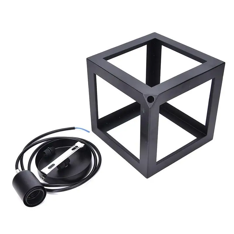 1 шт. куб В индустриальном стиле металлический подвесной светильник аксессуар