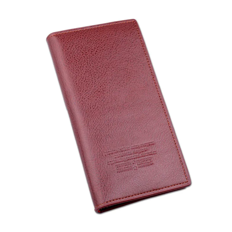 Кошелек из искусственной кожи настоящий бренд Мужской Двойной кошелек Длинный