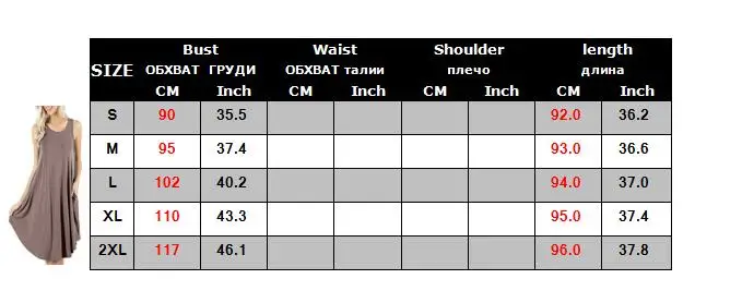 ICHOIX/платье-футболка с карманом Повседневная футболка без рукавов Платье-майка