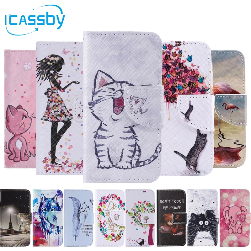 Чехол для iPhone XS Max с кошкой кожаный флип кошелек чехлы телефонов 6 6S Plus X XR 7 8 5 5S SE