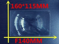 1pcslot 160115 mm rectangle diy projector fresnel lens focal length 140mm high concentrated thickness 2mm support customized