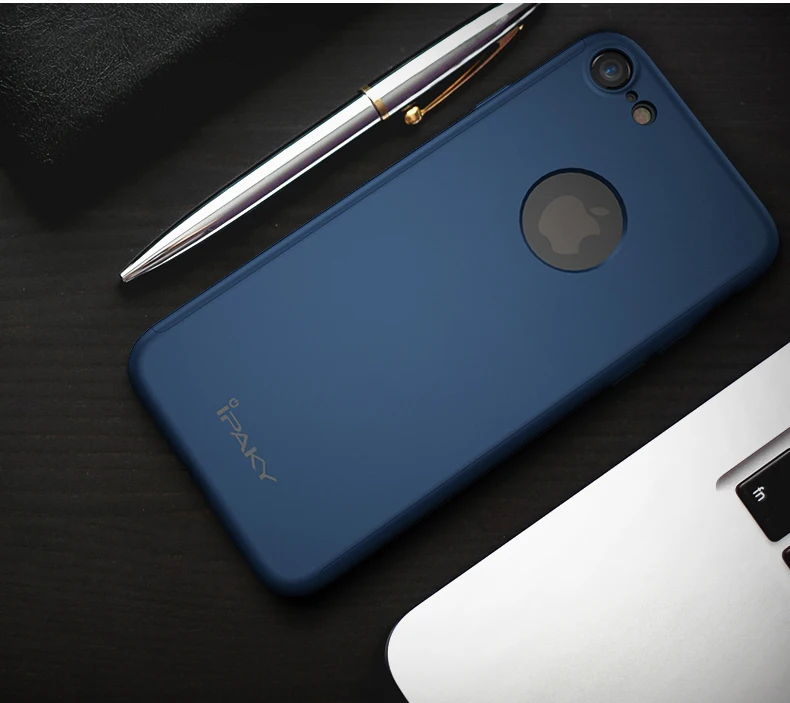 Чехол iPaky для iphone 7 Plus чехол 360 Полное покрытие для Apple iphone 8 Plus чехол+ стеклянная пленка PC Coque для iphone 7 8 8plus чехол s