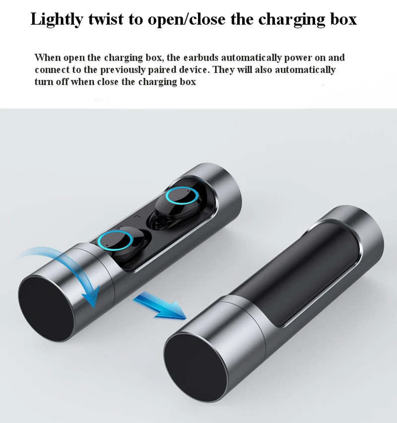 Оригинальные беспроводные наушники 5 0 Bluetooth с сенсорным управлением Спортивная