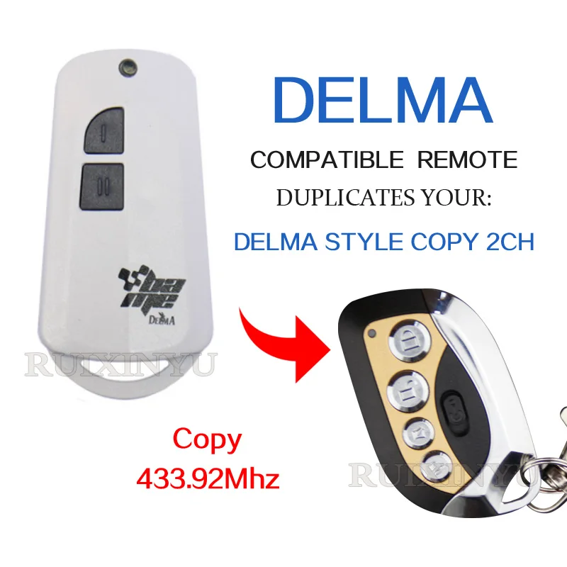 Высококачественная копия в стиле DELMA 2CH 433 92 МГц пульт дистанционного управления
