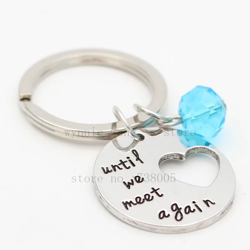 &quotUntil We Meet Again &quotMemorial Necklace Memory &ampkeychain Carry You With Me Remembrance Jewelry Hold In My Heart |