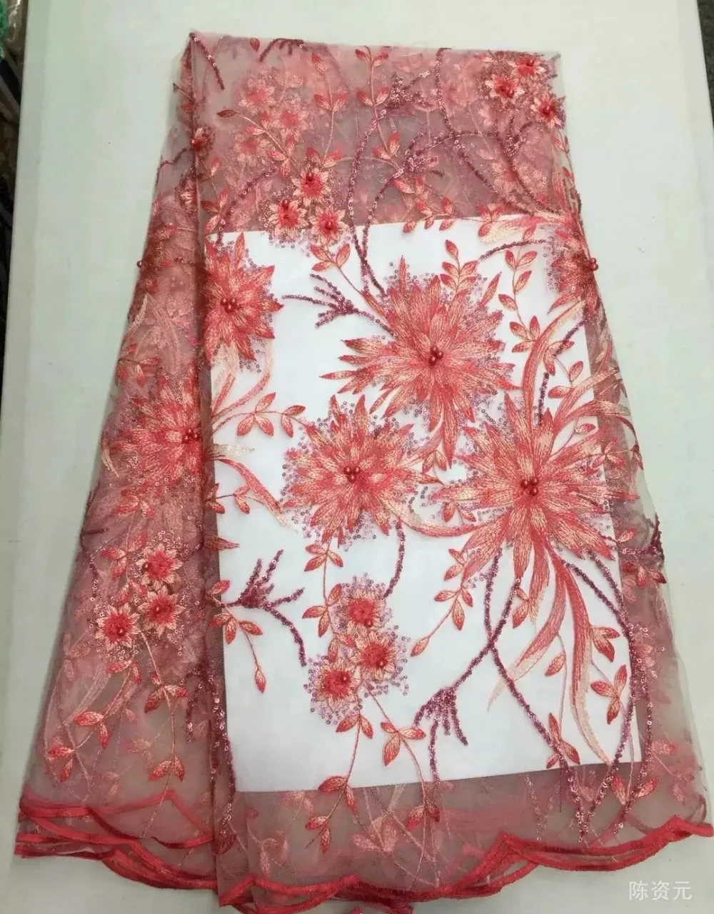 2017 мода французский Стразы Кружево Ткань Renda Высокое качество Африканский тюль