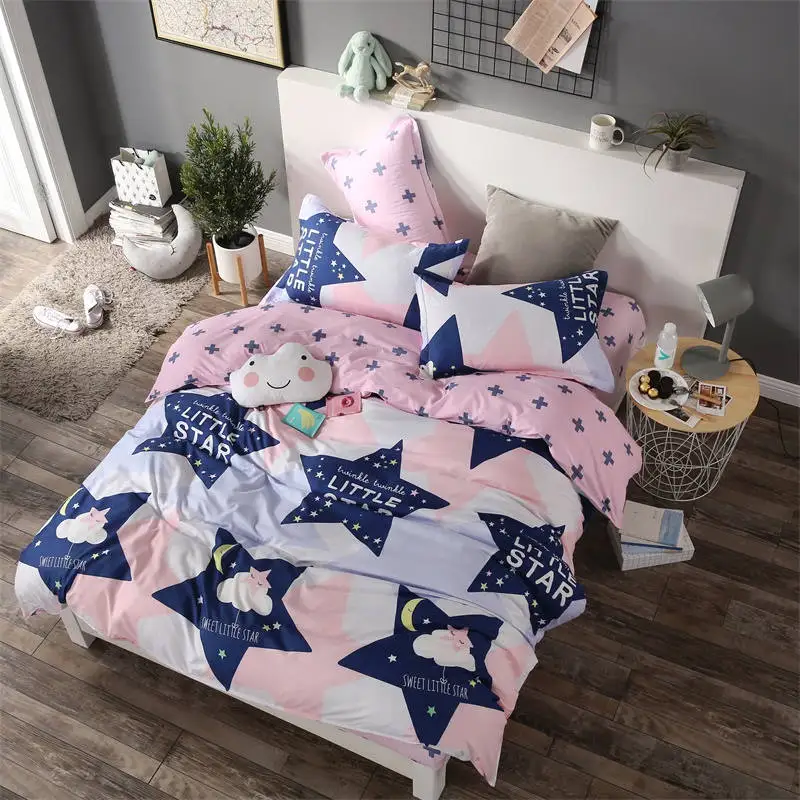 3/4 шт. набор постельного белья для девочек с рисунком луны и звезд|Комплекты