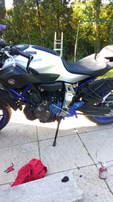 Модификация мотоцикла педаль повышения задней поддержки для ног Yamaha mtmt07 FZ-07 FZ07 2013 Rearset