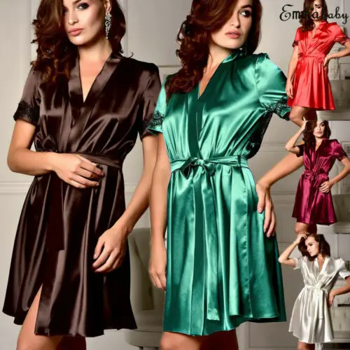 Пижама женская шелковая летняя 2019|Халаты| |