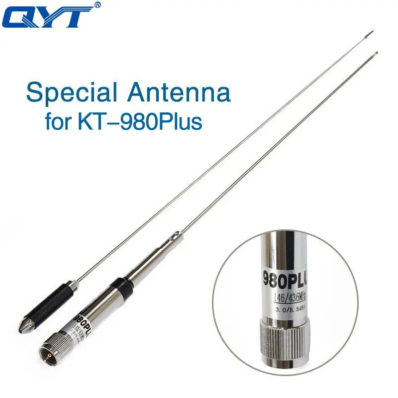 QYT KT-980 PLUS высокая мощность fu 75 Вт(VHF)/55 Вт(UHF) двухдиапазонный четырехдиапазонный резервный KT-980Plus автомобильный мобильный радиоприемник Ham CB радио KT 980 PLUS