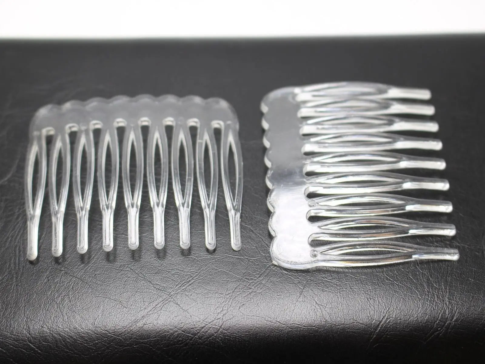 50 прозрачных пластиковых гладких заколок для волос боковые расчески заколка Magic