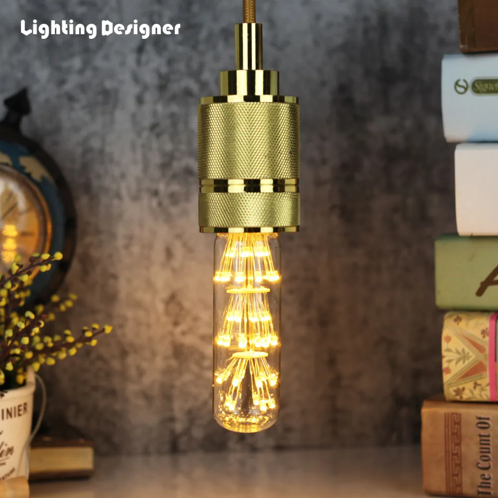 Тесты трубка T28 Звездное светодиодные лампы Эдисона Светильник с