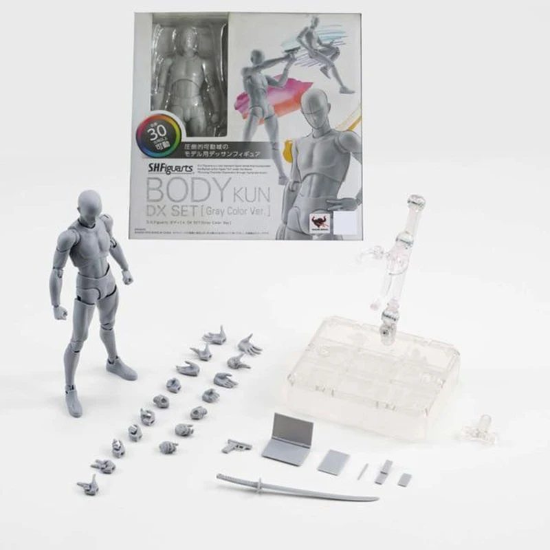 KUN-gray 15 см SHFiguarts BODY KUN/BODY CHAN odern Mannequins фигурка для рисования эскиз модель с подставкой для камеры линии модель игрушки - Цвет: KUN-gray