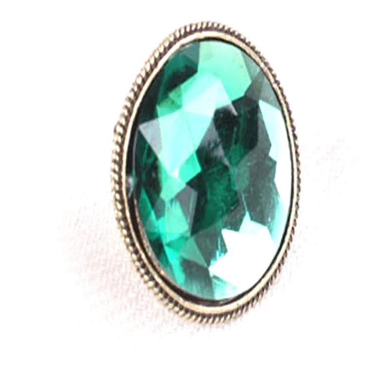 Модное ювелирное изделие в Restoring Ancient Ways большой зеленые камни бронзовая резьба