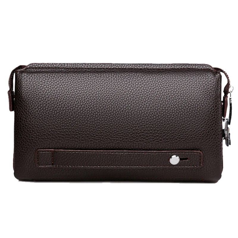 Мужской клатч кенгуру YUES от известного бренда кожаный кошелек повседневный