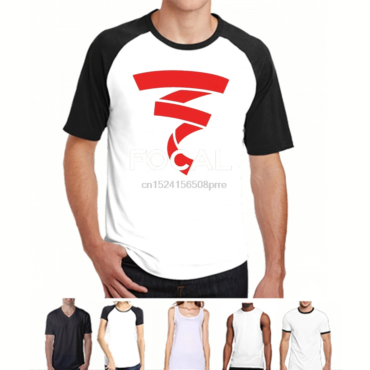 Забавная Мужская футболка белая черная с фокусным расстоянием сабвуферы