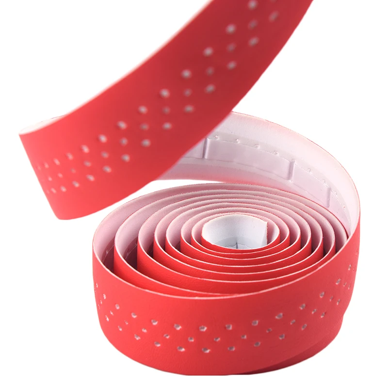 Новинка 1 пара велосипедный руль лента из искусственной кожи перфорированный