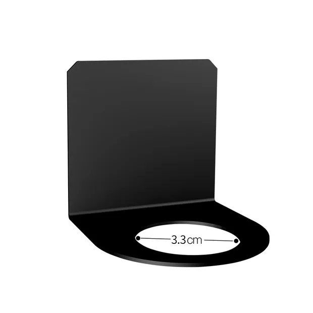 Black 3.3cm BVZ модная вешалка для ванной шампунь гель для душа мыло для рук шампунь Органайзер Крючок без ударов кухонная полка 304 нержавеющая сталь - Цвет: Black 3.3cm