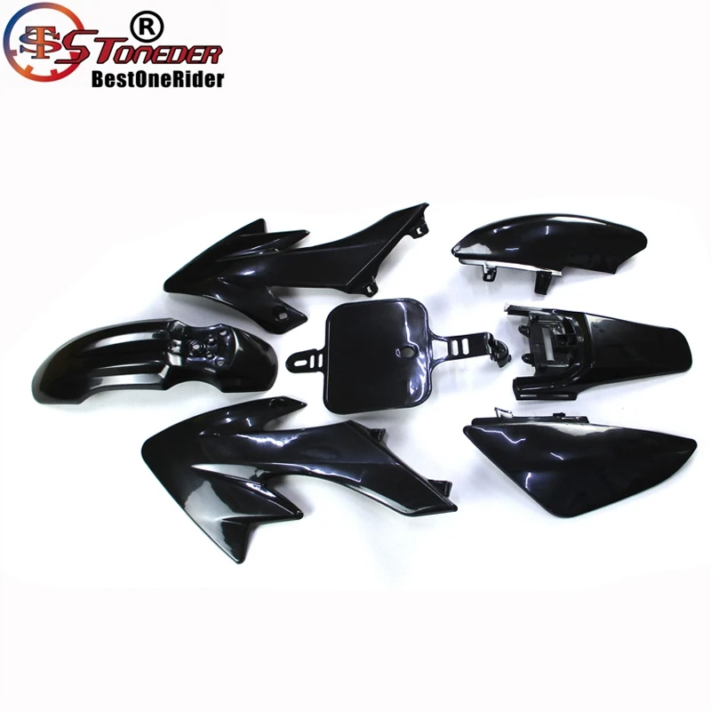 Черный Пластиковый обтекатель для CRF50 XR 50 70 cc 90cc 110cc 125cc 140cc 150cc 160cc Piranha Coolster Pitsterpro GPX