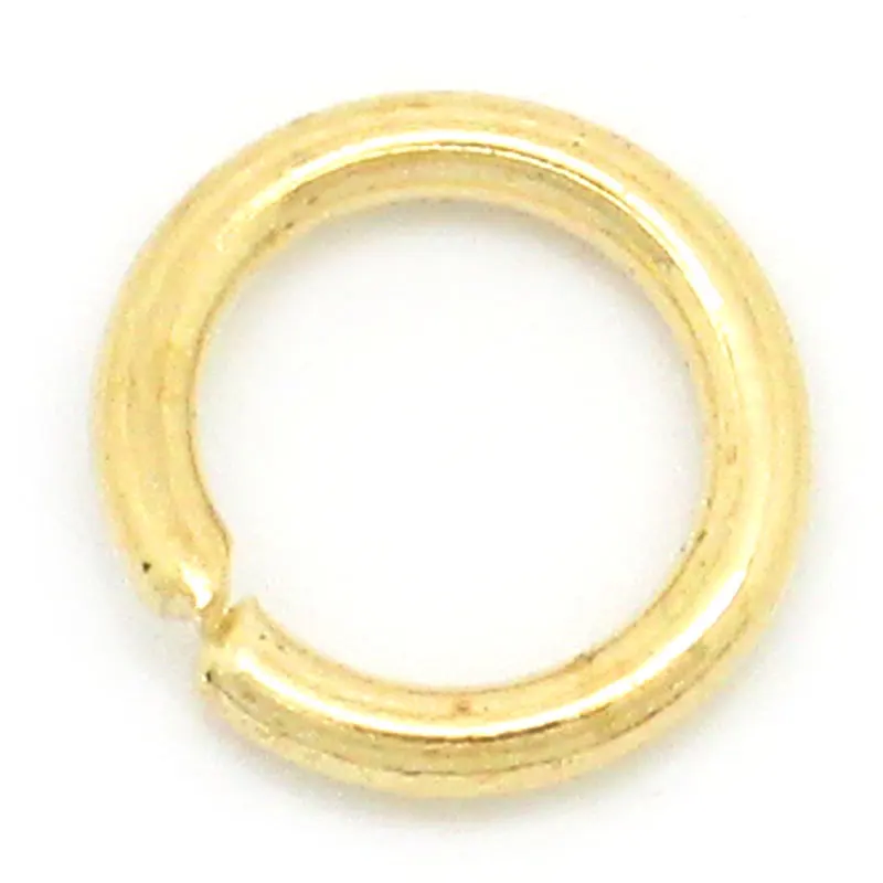 Alloy Opened Jump Rings Round Gold Color 6mm( 2/8&quot) Dia 300 PCs | Украшения и аксессуары