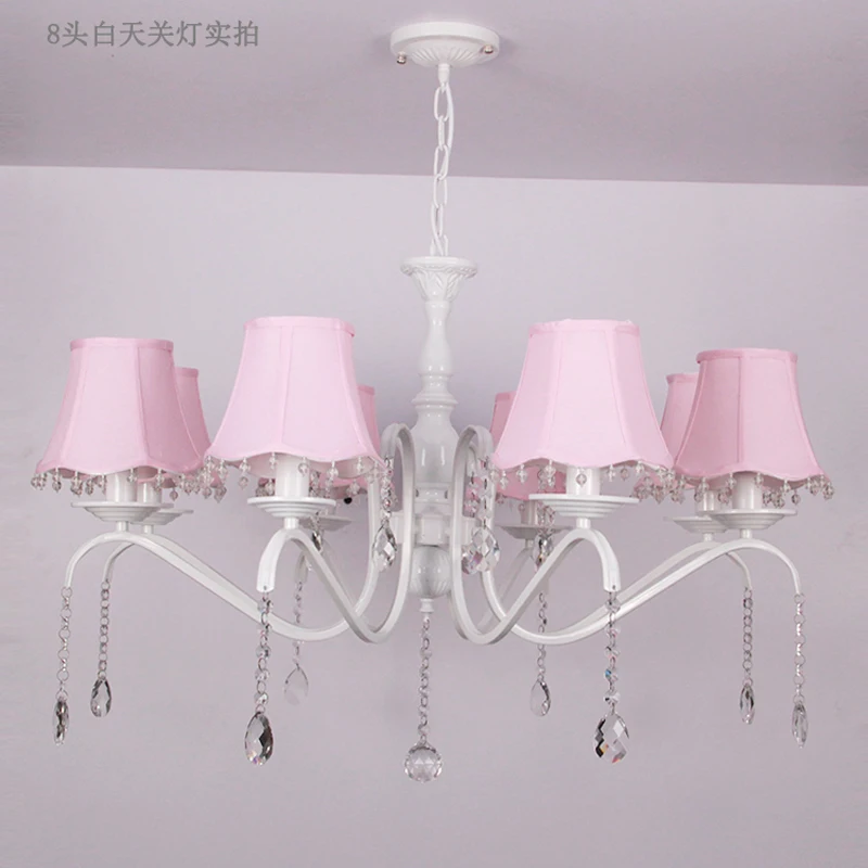 Корейский пасторальный хрустальная люстра простой европейский стиль кованого