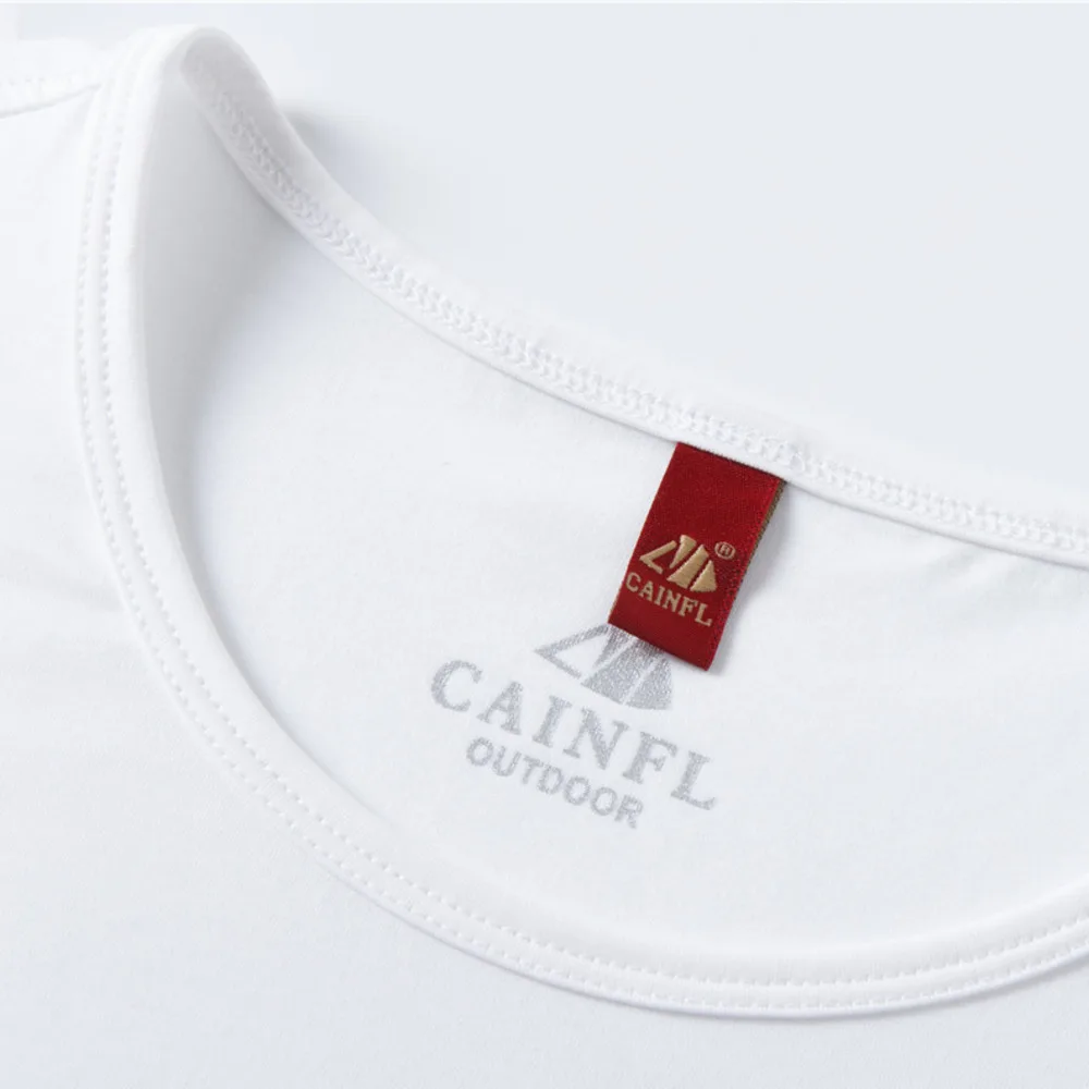CAINFL Mens T Shirts Anti-wrinkle Cotton O-neck Casual Broadcloth Solid Print Spring Men's short sleeve t-shirt tshirt cl601 | Мужская