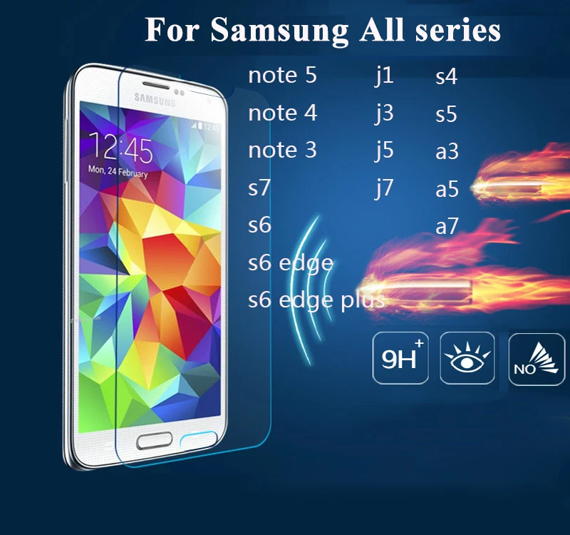 9H 2.5D Защитное стекло для samsung2015 2016 A3 A5 A7 J1 J2 J3 J5 J7 2017 EUversion закаленное samsung galaxy