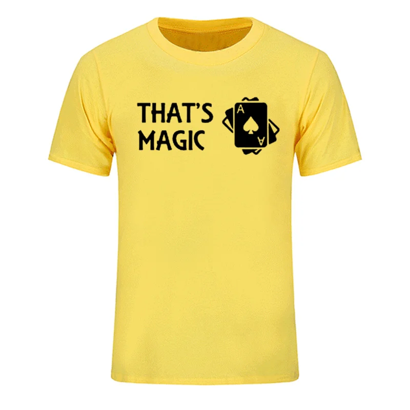 THAT'S MAGIC Black Magicians Poker забавные мужские футболки летняя модная качественная
