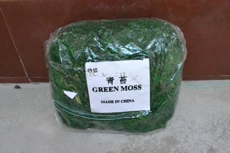 300 г/лот искусственные зеленые моховые декоративные растения ваза искусственный