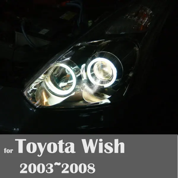 Двигатель SD высокого качества CCFL angel eyes для Toyota Wish 2003 2008 белый светильник|eye eye|eyes