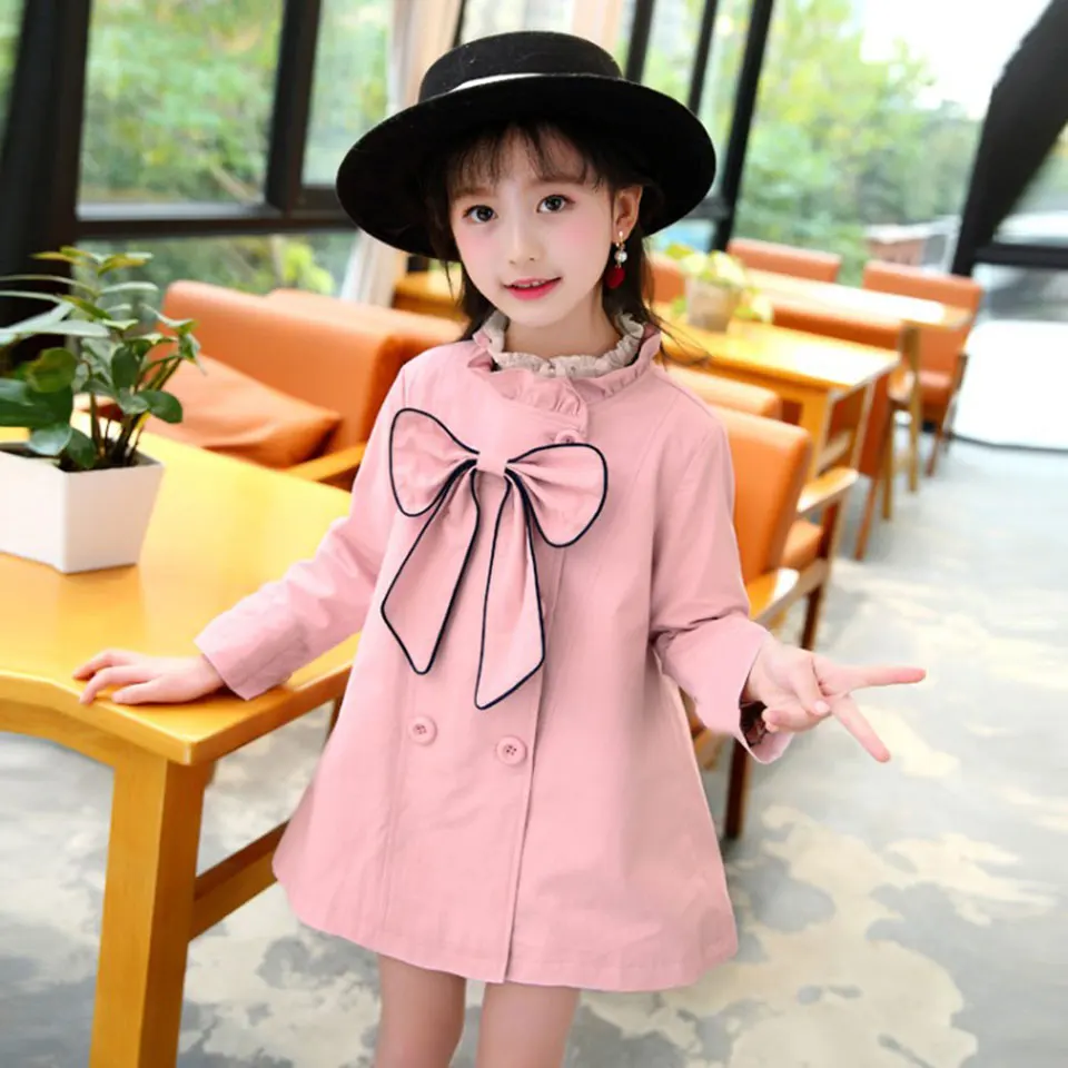 Детская куртка для девочек на весну и осень милая верхняя одежда маленьких детей