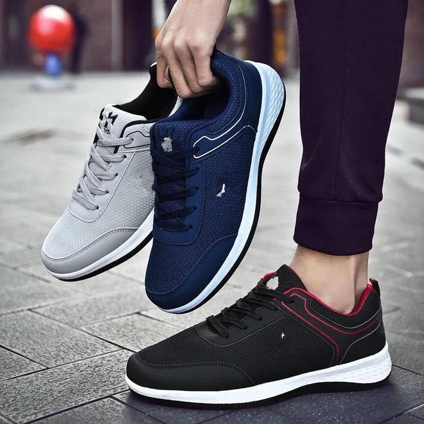 Мужская обувь новинка 2019 хит продаж дышащая Ультралегкая на шнуровке мужские