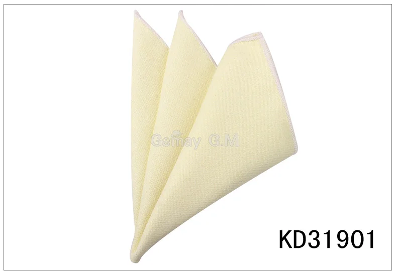 KD31901 Однотонные хлопковые карманные квадратные мужские костюмы, мужские носовые платки, повседневный костюм, квадратные носовые платки, полотенца, вечерние шарфы - Цвет: KD31901