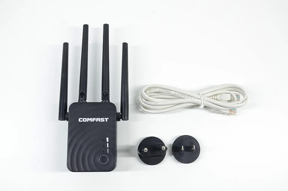 1200 Мбит/с, 2,4G, 5 ГГц, двухдиапазонный беспроводной маршрутизатор, WiFi repetidor, расширитель дальности действия, Wi-Fi ретранслятор с 802.11ac, 4 Внешние антенны