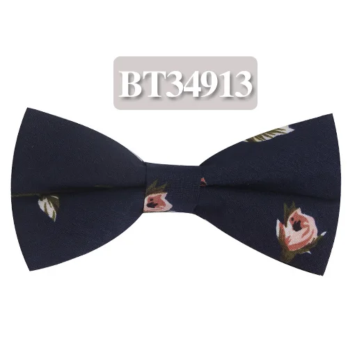 BT34913 Модный мужской галстук-бабочка с классическим принтом, галстук-бабочка для мужчин, деловой Свадебный взрослый цветочный галстук-бабочка, костюм с бабочками, галстуки-бабочки - Цвет: BT34913