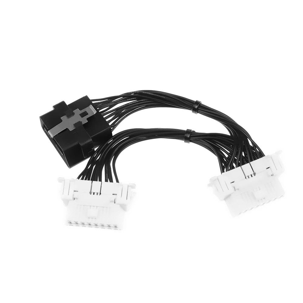 16 контактный разветвитель OBDII OBD 2 от 1 до Y кабеля мама автомобильный разъем