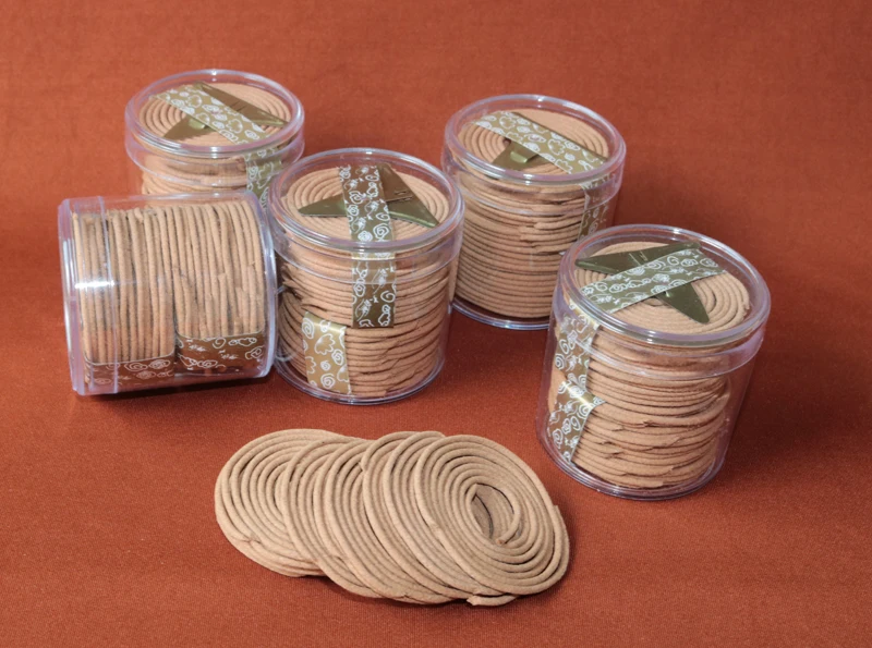 24 шт./кор. сандаловое дерево индийских благовоний катушка с жасмина запах горения