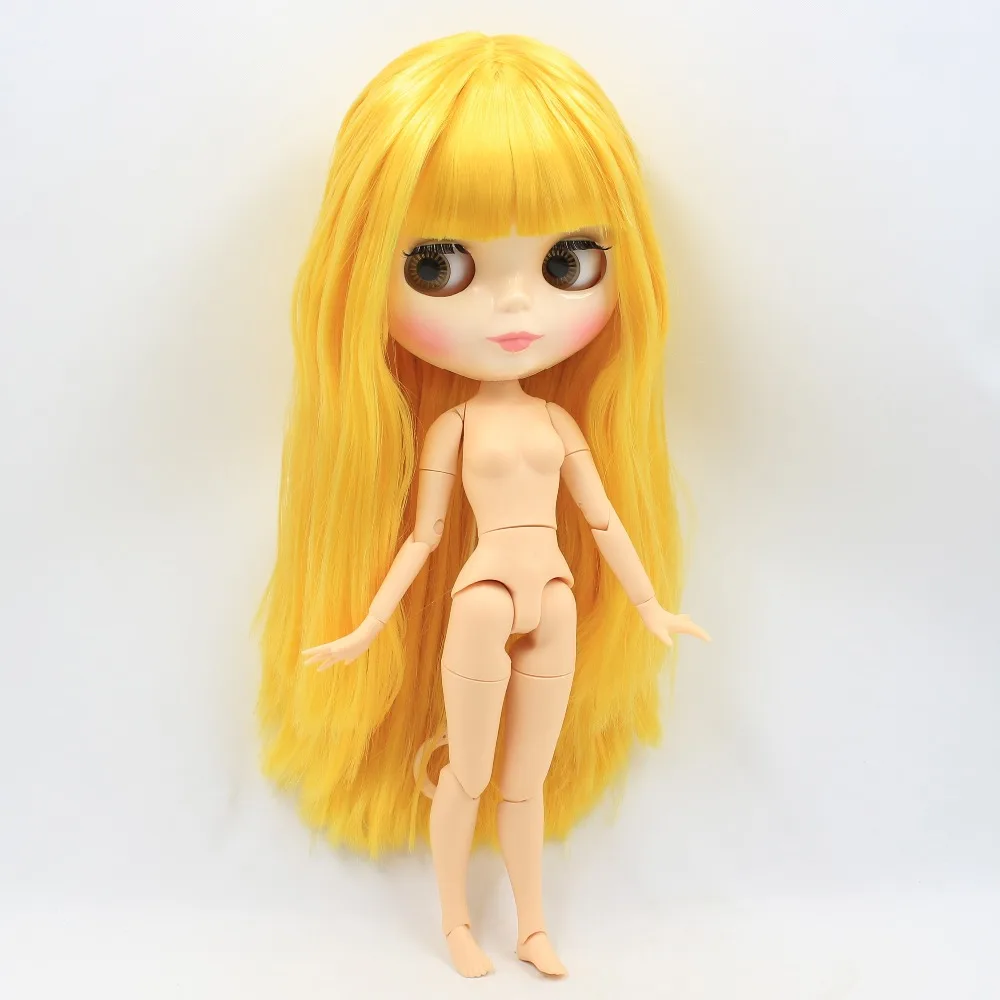 Фабрика blyth кукла шарнир тело желтый золотой волосы bjd игрушка подарок 260BL0749