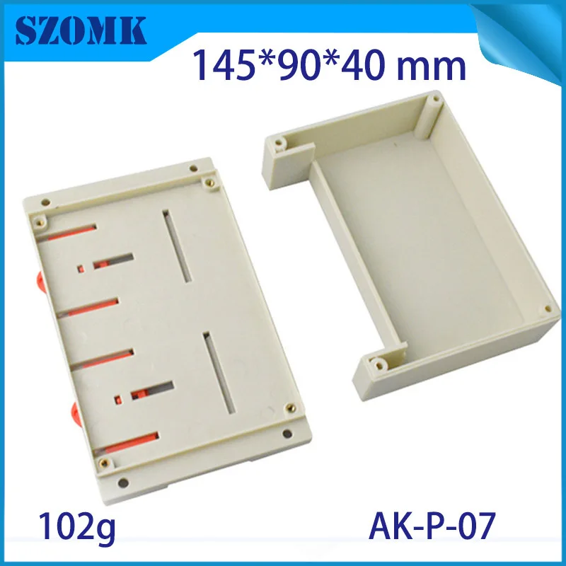 4 шт., 145*90*40 мм diy электронная Оболочка Чехол ограждение из АБС для управления пластиковый корпус проект корпус din-рейка коробка