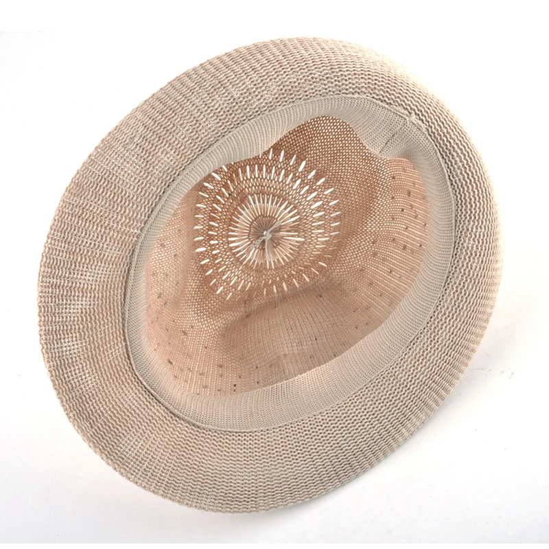 Модная летняя Мужская панама соломенная панамка Для мужчин солнце пляж перо