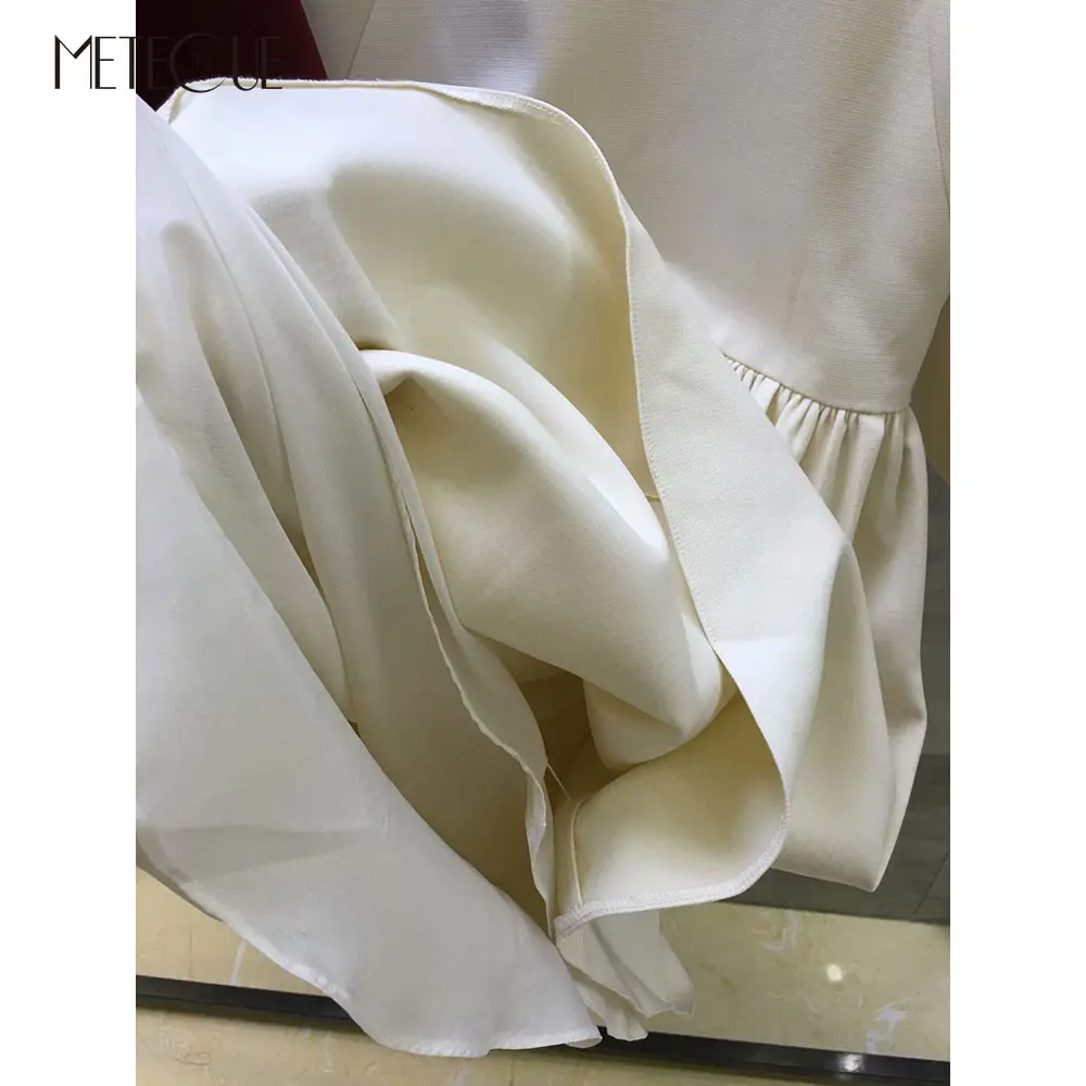 Шелковое шерстяное платье с рукавом-фонариком 2019 предосеннее модное до середины