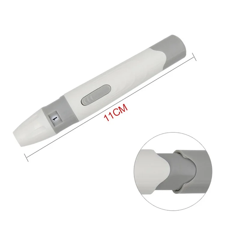 1 Sampling Pen OLIECO GLM-75 0.8ul диабетический измеритель уровня глюкозы в крови полоски ланцеты мг/дл медицинский точный Смарт авто кодирование 8S глюкометр большой экран - Цвет: 1 Sampling Pen