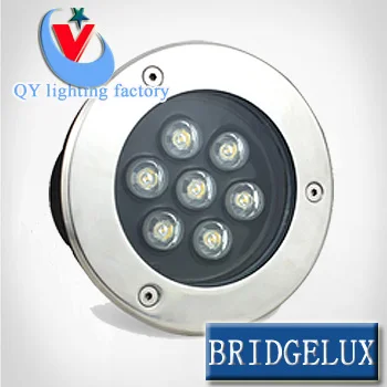 

20pcs/lot FEDEX DHL 9W LED underground light 9W 45mil big chip Buried foot ground floor recessed lamp DC12V24VAC85-265V