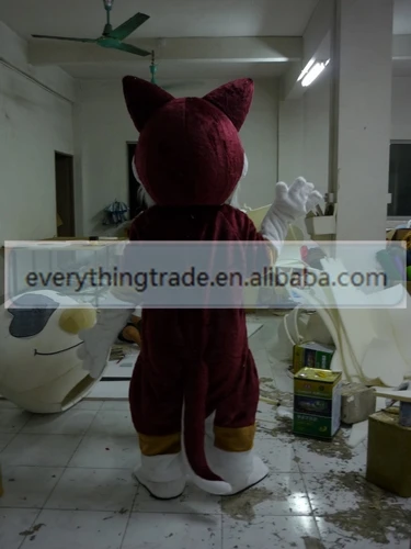 Новое поступление 2014 милый красный волк для взрослых талисман маскарадный