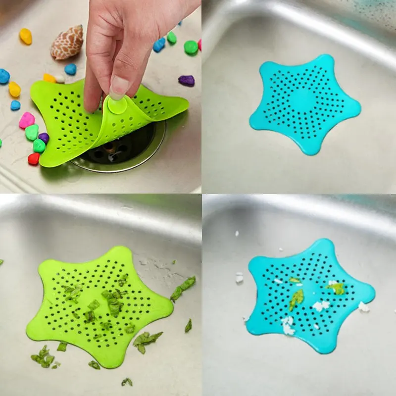 New Silicone Drain Hole Strainer Kitchen Sink Sewer Bathtub Hair Catcher Stopper Trapper Toliet Bathroom Cover Floor Filters Hot | Дом и сад