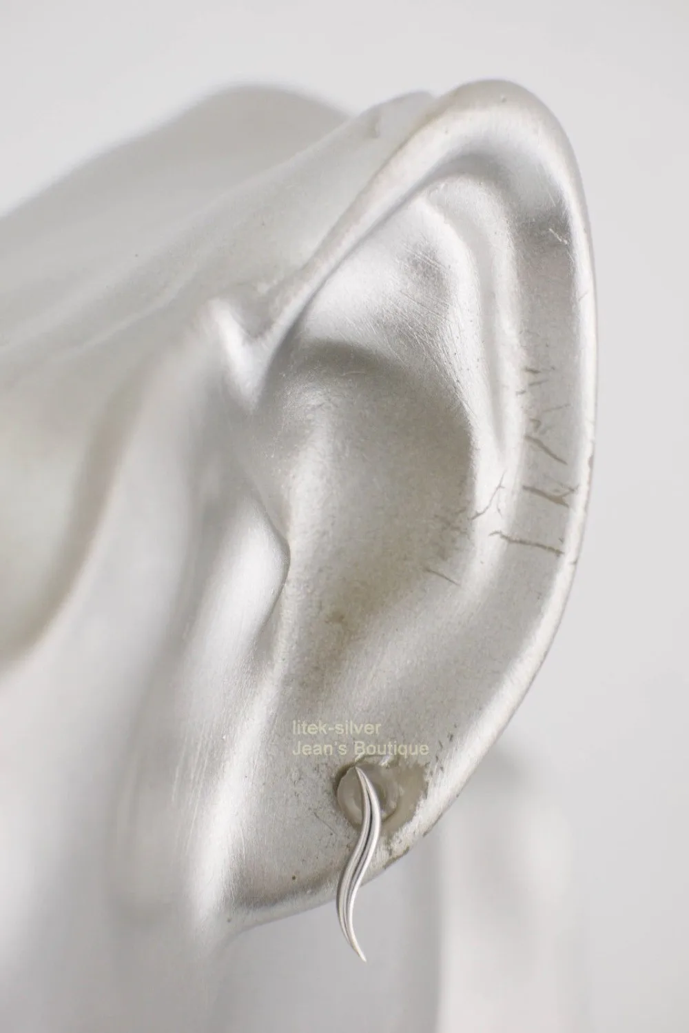 925 пробы серебряные волнистые серьги гвоздики A1318|crawler earrings|925 sterlingearrings earring |